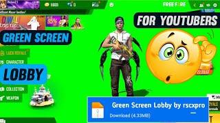 FREE FIRE AFTER 1.66.0 UPDATE GREEN SCREEN LOBBY।। FREE FIRE GREEN SCREEN LOBBY