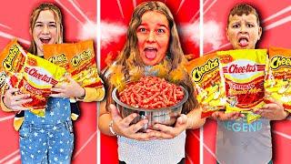 LAST TO STOP EATING HOT CHEETOS !! | JKREW