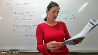 Maths DI Language video 1 - Active Vs Passive voice