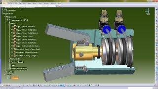 Air Finger Simulation Catia DMU Kinematics