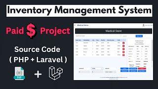 Inventory management system in PHP + Laravel | CMS Laravel + PHP project