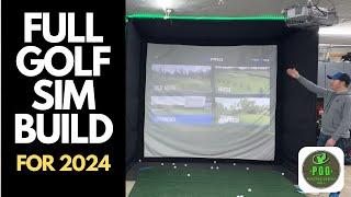 What's in my DIY Affordable Garage Golf Simulator for 2024? Full Build Guide!