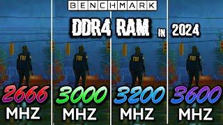 How much RAM MHZ do you need in 2024? 2666 vs 3000 vs 3200 vs 3600 MHZ / Test in 10 Games / 1440p
