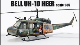 Bell UH-1D scale 1:35 Bundeswehr Helicopter for my next Diorama