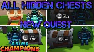 Becoming A Bull Quest - All Chest Locations | Anime Champions Simulator