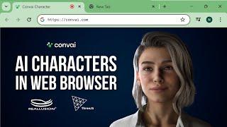 AI Characters in Web Browser using ThreeJS and Reallusion Character Creator | Convai 3JS Tutorial