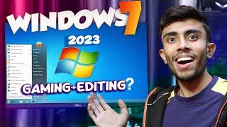 Trying Gaming & Editing on Windows 7! 2023Result is Going to Shock You.