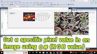 How to get a specific pixel value in any Image in c# winform | Finding pixel RGB values of an image