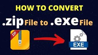 How to convert a .ZIP file to .EXE file.