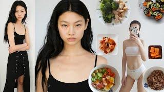 Hoyeon Jung diet  Eating like Korean model Squid Game actress Vlog + weight loss meal plan, workout