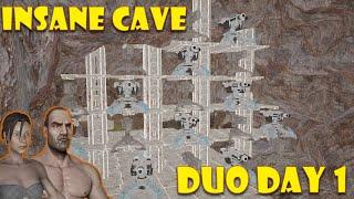 First 24hrs Duo Claiming our Insane Underwater Cave | Ark