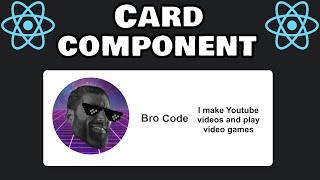 React CARD components 🃏