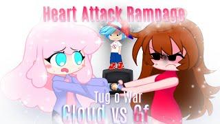 Fnf Tug o War but it's Gacha Club vs Cloud️ Heart Attack Rampage #fnf #gachaclub #cloudfnf