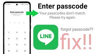 forgot passcode in LINE app fix!