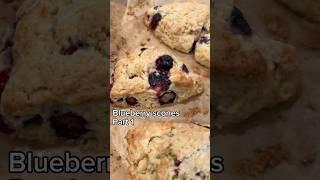 Blueberry scones with Baby Choi #scones #cookingwithkids #momlife