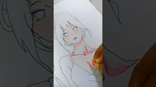 Hinata chan [wip] #art #drawing #shortvideo #trending #viral #youtubeshorts #anime