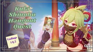 Kuki Shinobu Hangout Quest (Endings 1 & 2) | Genshin Impact【Version 2.7】