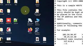 How to restore Hosts file to default in Windows 10
