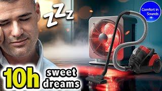 EVERYONE SLEEPS with THIS Vacuum ASMR and Fan Heater Sound (NO ADS), White Noise to Sleep