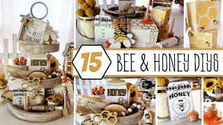 15 BEE & HONEY TIERED TRAY DIYS | Summer Home Decor Ideas | Bee & Honey CRAFT KITS ARE HERE!