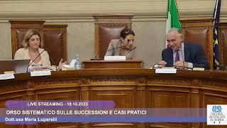 CORSO SISTEMATICO SULLE SUCCESSIONI E CASI PRATICI - 18.10.2023