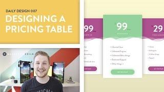 Daily Design 007 - Designing a Pricing Table