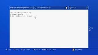 Testing PS4 6.02 PoC, Webkit Exploit