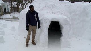 Ohio man builds igloo featuring multiple rooms — and he’s not done yet