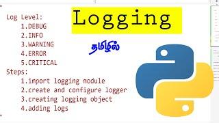 117 | Implementing Logging in Python | Python Tutorial in Tamil