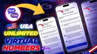 Get FREE USA Virtual Number For OTP Verification | How to create a TextFree mobile account