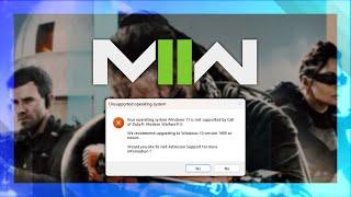 Fix: Unsupported Operating System | Call of Duty Modern Warfare 2!
