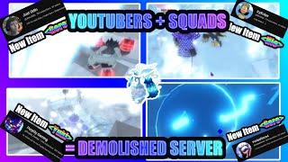 Youtubers + Squads = DEMOLISHED SERVER ️️ | Ft. @Just_Odin @voidedforce4 @IcyEclipz |GPO