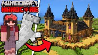 I Built a CASTLE for my Horse in Hardcore Minecraft - Episode 5