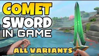 VALORANT - Episode 8 Act 3 Battlepass Comet Sword All Variants Animations &  Gameplay