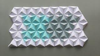 ABC TV | How To Make 3D Origami Wall From Paper - Craft Tutorial