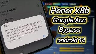 Honor X8b Android 14 Google Account Bypass | Honor X8b FRP Unlock Test point Method