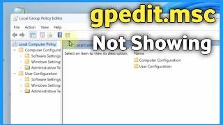 Fix gpedit.msc windows 11 missing | gpedit not found in windows 11