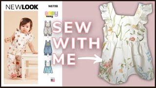 How to Sew Baby Dress - New Look N6738 Easy Beginner Sewing Tutorial