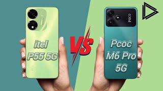 itel P55 5G vs Poco M6 Pro 5G