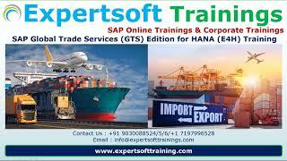 SAP GTS E4H 2023 Training | SAP S4HANA GTS E4H 2023 Training | SAP GTS E4H Training