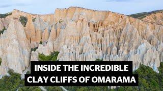 The lunar-like Clay Cliffs of Omarama