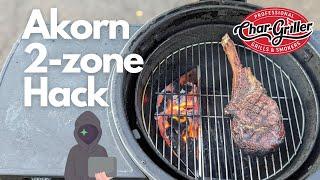 True 2 Zone Akorn Hack | Reverse Seared Tomahawk Steak!