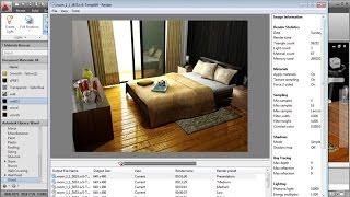 AutoCAD Rendering Settings   Interior Bedroom