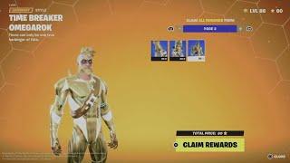 How to Unlock Time Breaker Omegarok Skin style in Fortnite | Battle Pass Bonus Rewards Page 2 | Gold