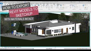 How to export Revit model to Sketchup with materials & colours intact