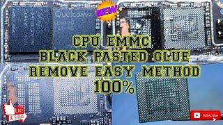 how to remove Black pasted ic safely and glue remove easy way 100%