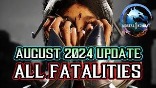 Mortal Kombat 1 - ALL FATALITIES with DLCs [August 2024]