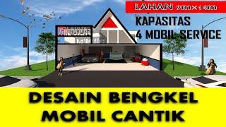 DESAIN BENGKEL MOBIL MODERN DAN EFISIEN