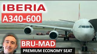 IBERIA A340 BRUSSELS TO MADRID IN PREMIUM ECONOMY