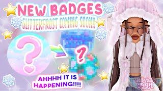 NEW BADGES OUT NOW GLITTERFROST UPDATE COMING SOON | Royale High Glitterfrost